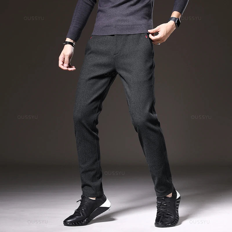 Men's Autumn Slim Cotton Trousers