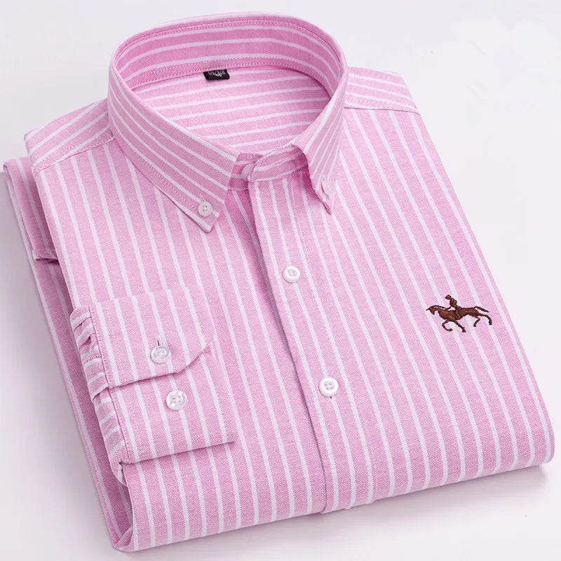 Men's Cotton Oxford Dress Shirt