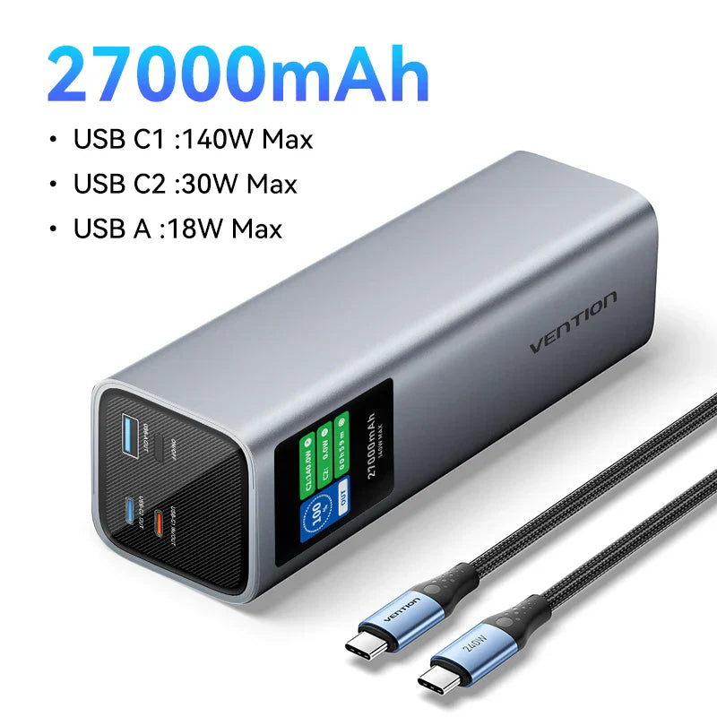 Vention 27000mAh 140W PowerBank