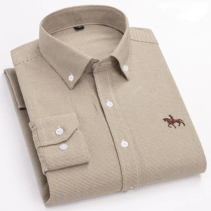 Men's Cotton Oxford Dress Shirt