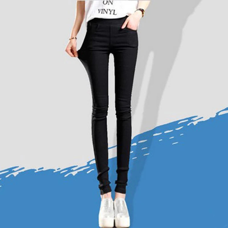 Women Elegant Skinny Pencil Office Pants