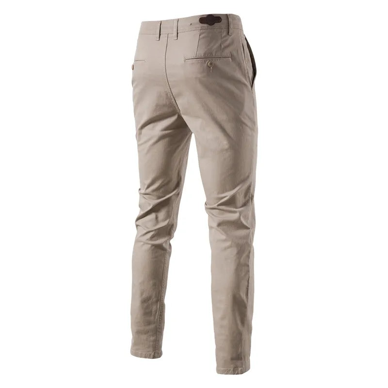 AIOPESON Cotton Slim Fit Men Trousers