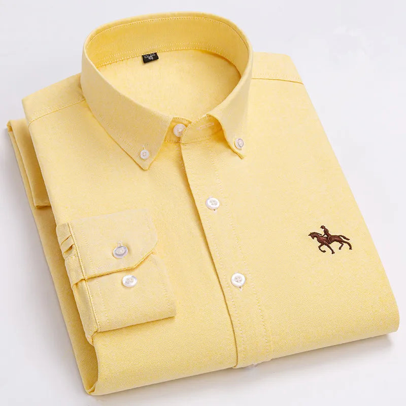 Men's Cotton Oxford Dress Shirt