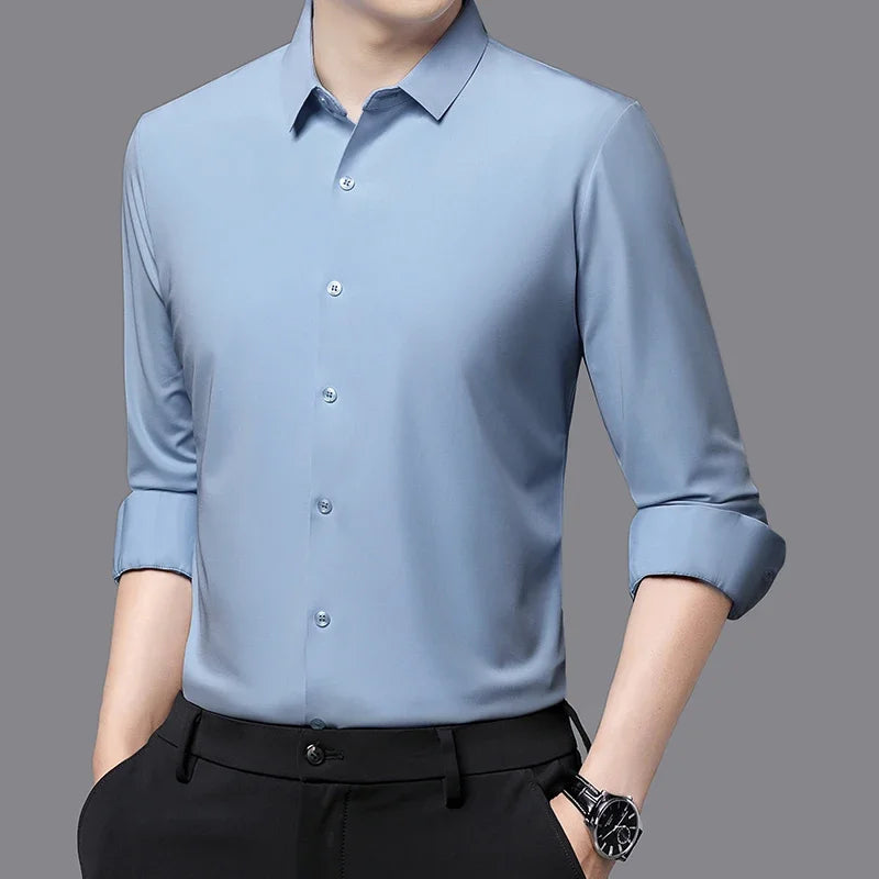 Premium Men’s Ultra-Stretch Dress Shirt