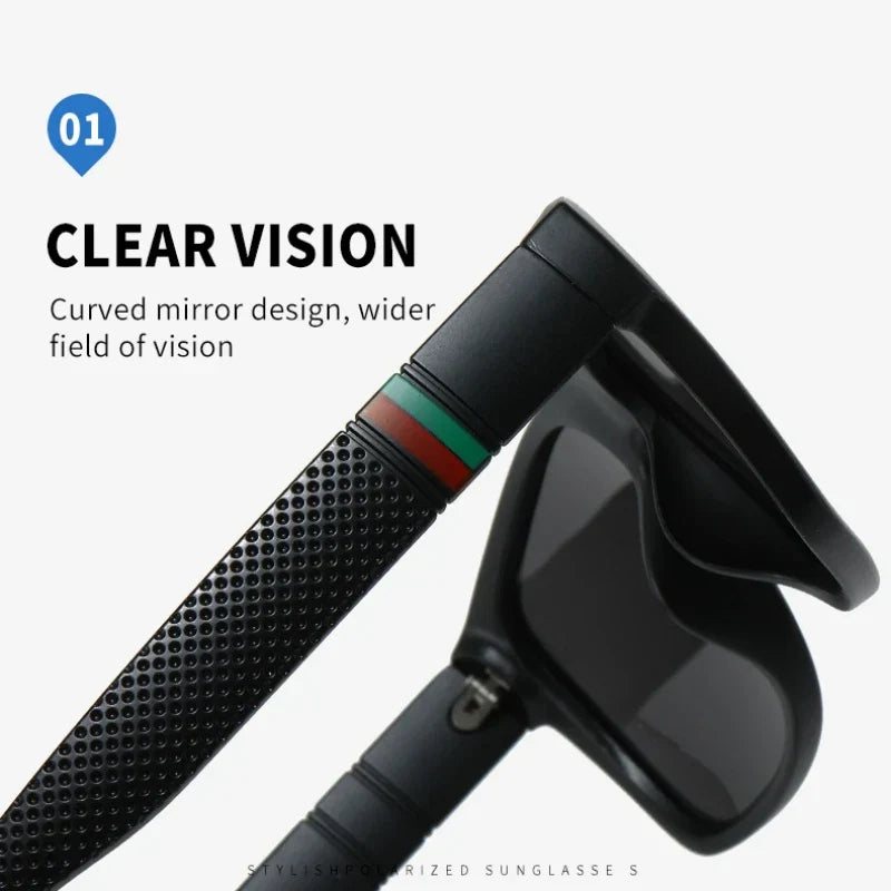 Oversized Polarized Vintage Sunglasses UV400