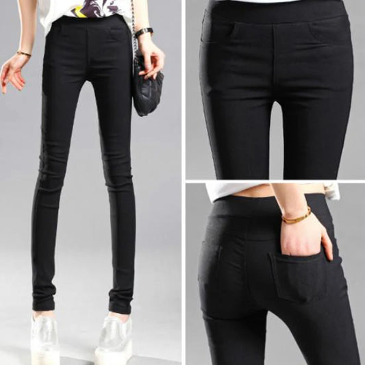 Women Elegant Skinny Pencil Office Pants