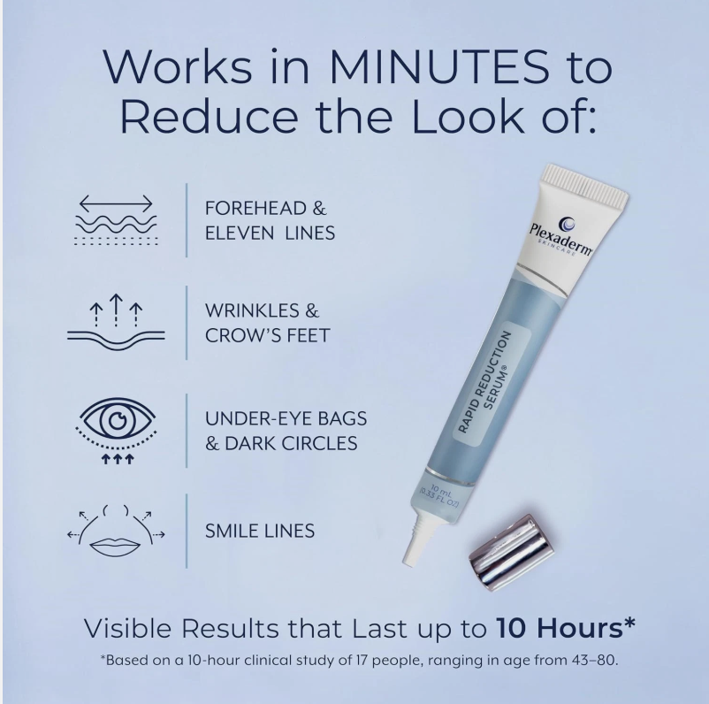 Plexaderm Rapid Reduction Serum 10ml | Instant Under-Eye Bag & Wrinkle Reducer  Product Title