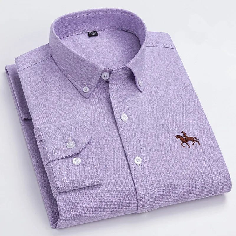Men's Cotton Oxford Dress Shirt