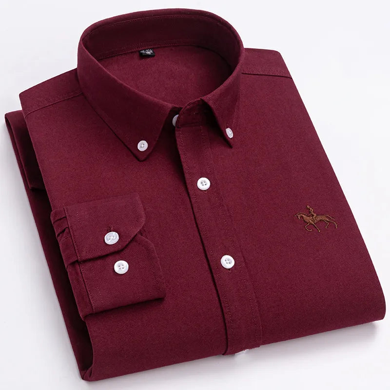 Men's Cotton Oxford Dress Shirt