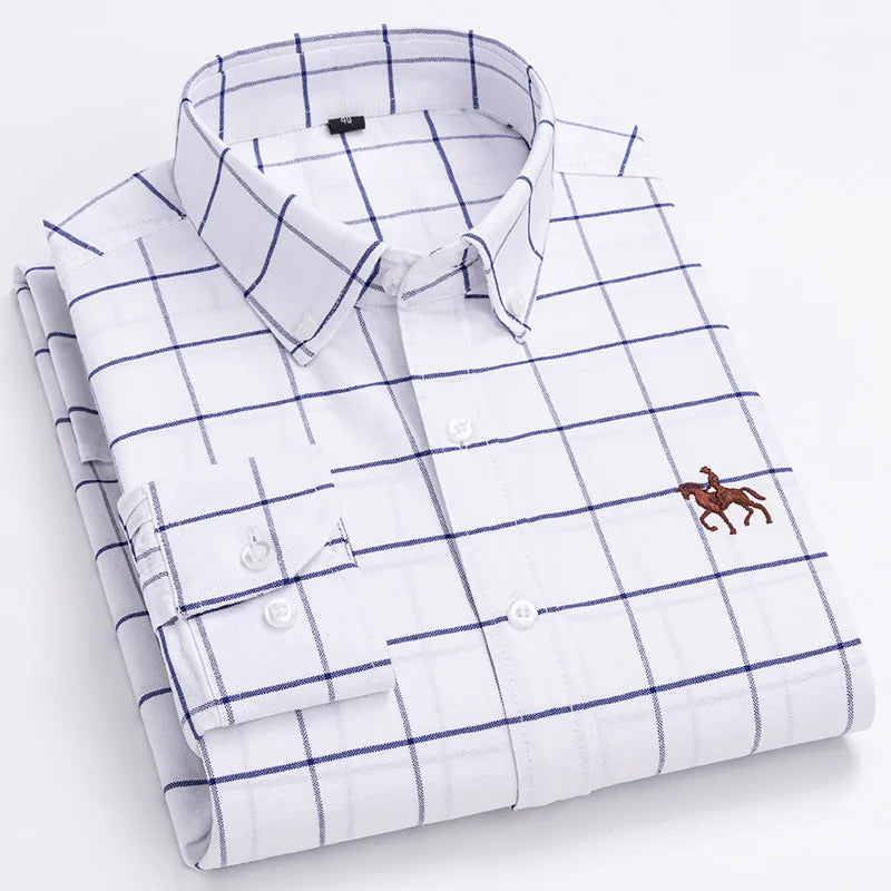 Men's Cotton Oxford Dress Shirt