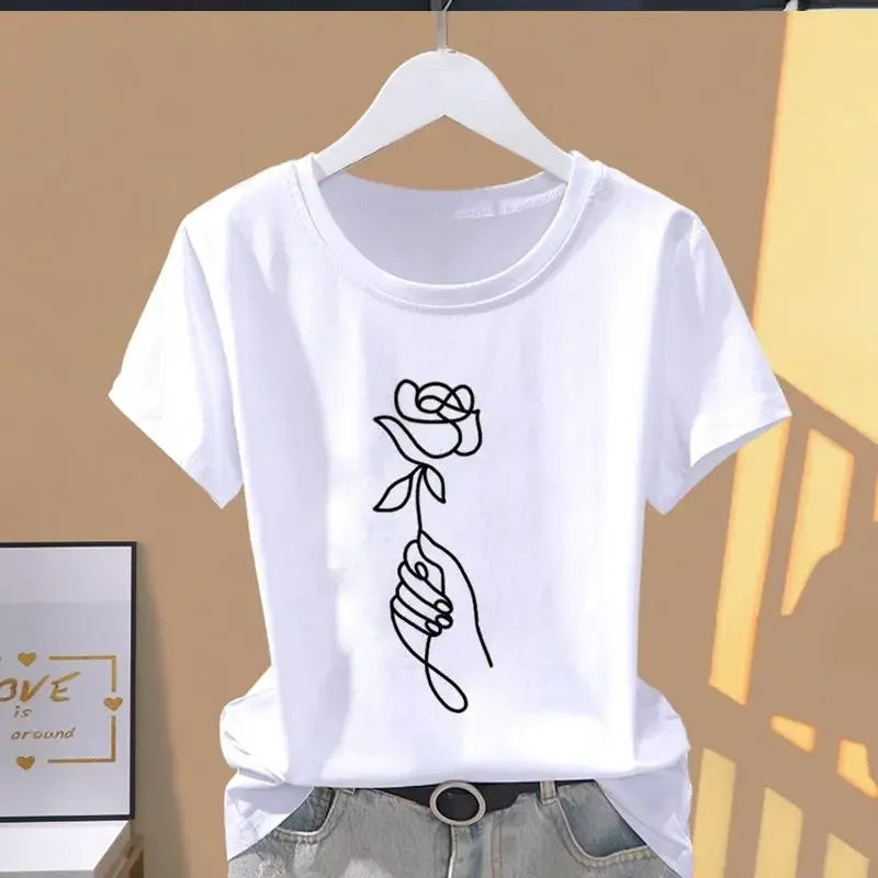 Women Floral Print Oversized T-Shirt