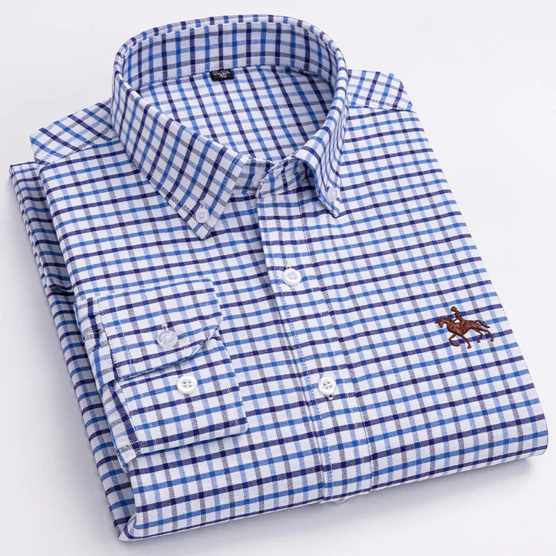 Men's Cotton Oxford Dress Shirt