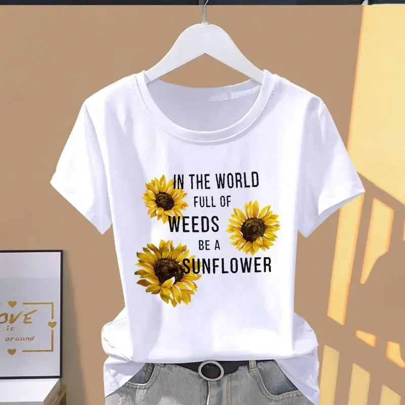Women Floral Print Oversized T-Shirt