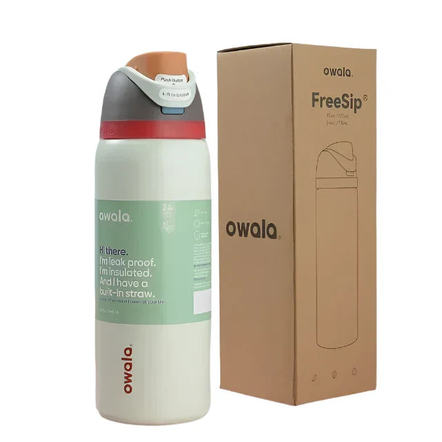 Owala FreeSip Black and White