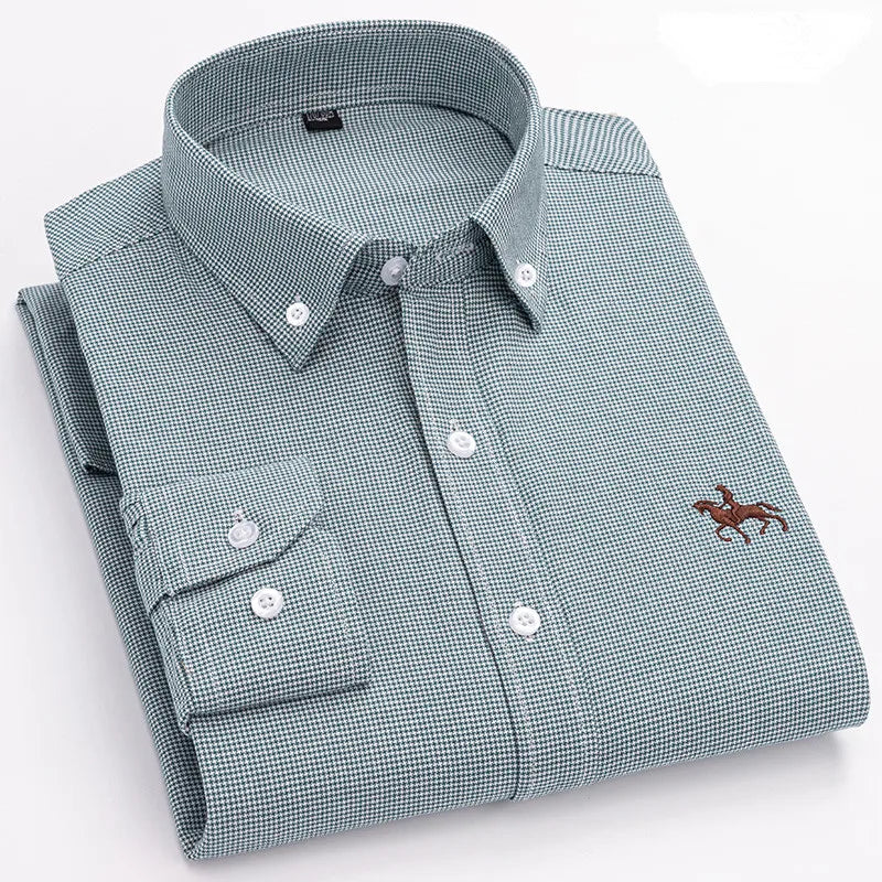 Men's Cotton Oxford Dress Shirt