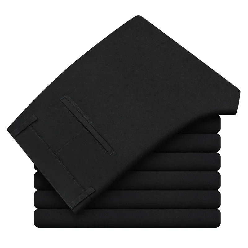 Men's Cotton Slim Straight Casual Pants