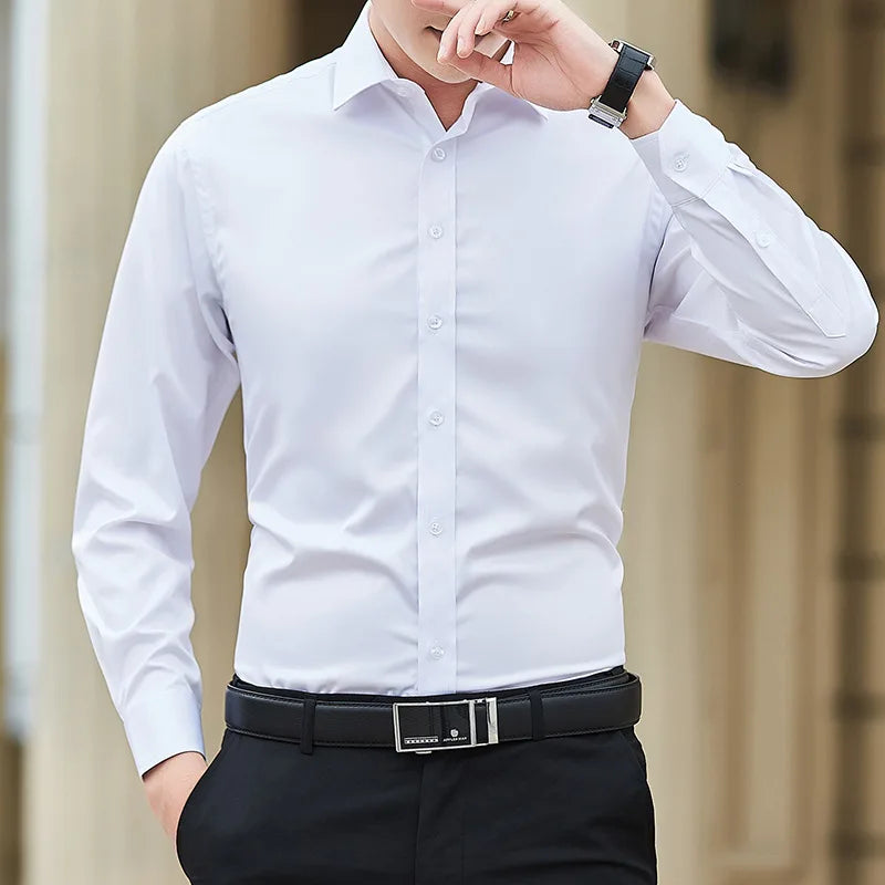 Plus Size Men Business Shirt