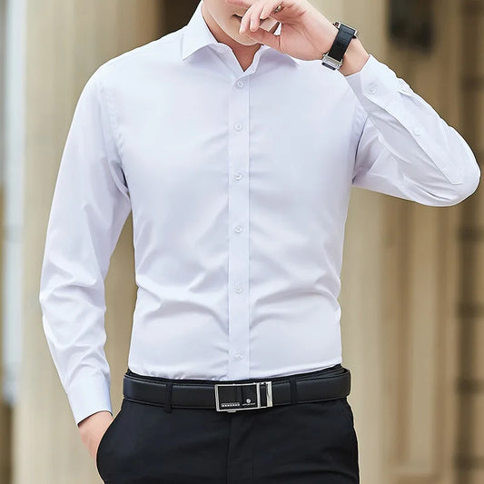 Plus Size Men Business Shirt