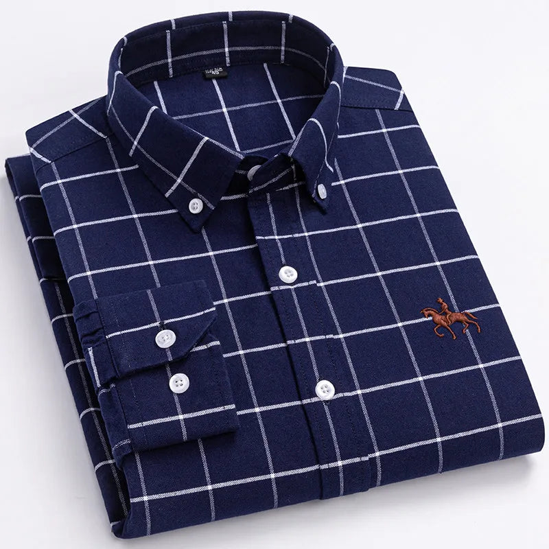 Men's Cotton Oxford Dress Shirt