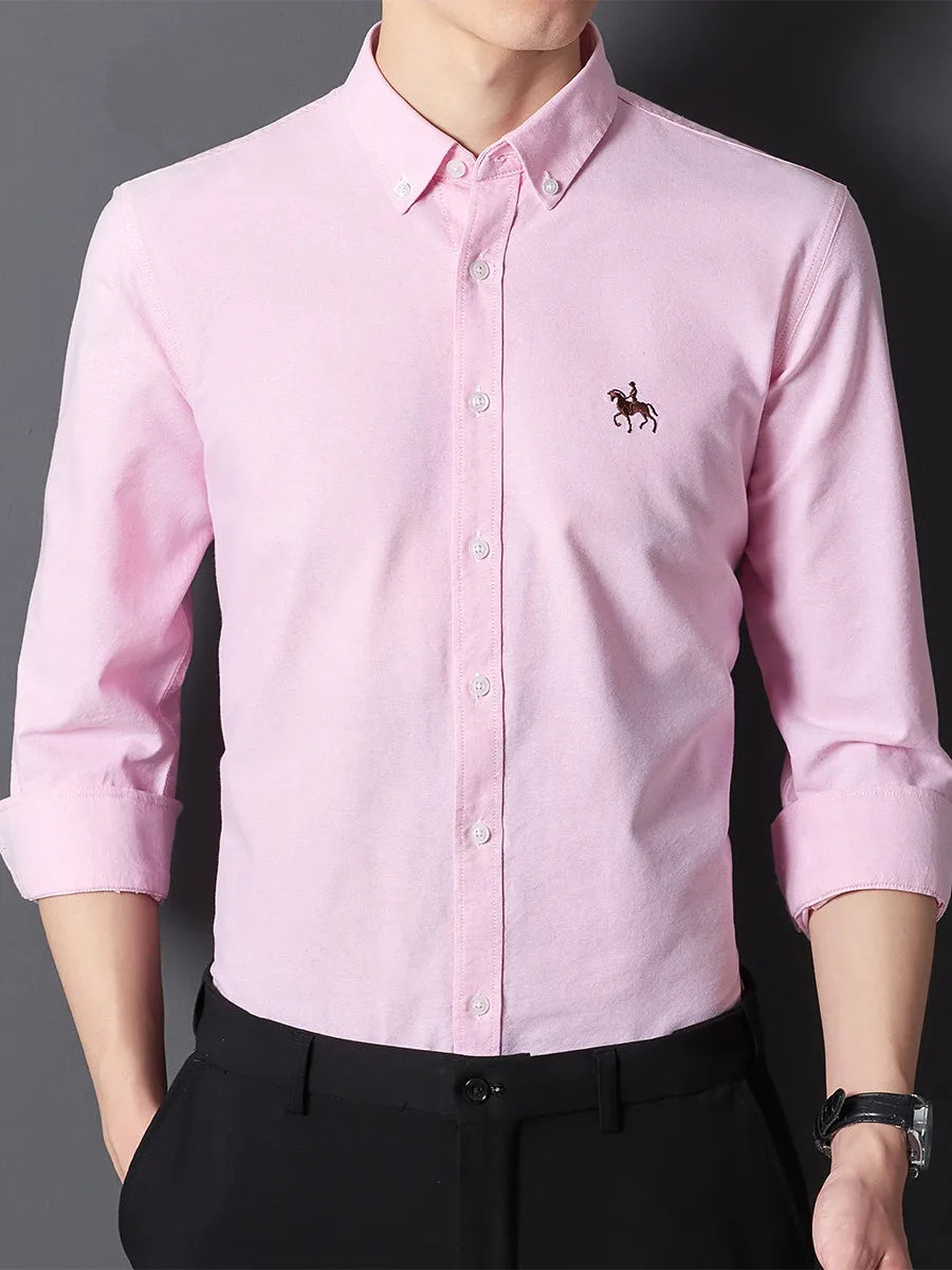 Men's Cotton Oxford Dress Shirt