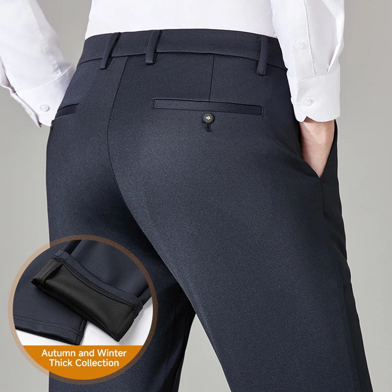 Men's All-Season Stretch Business Trousers