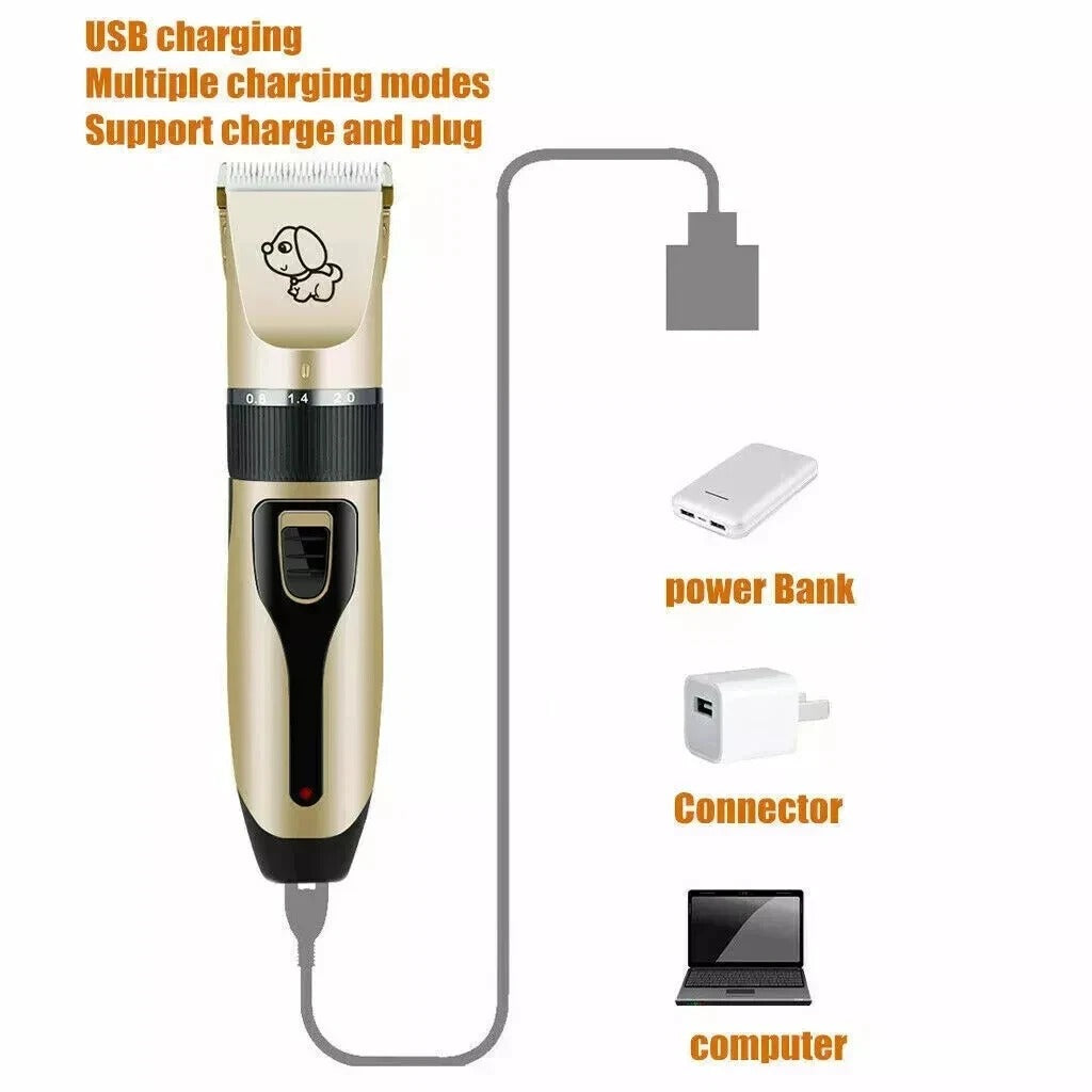 Rechargeable Pet Grooming Clipper Kit