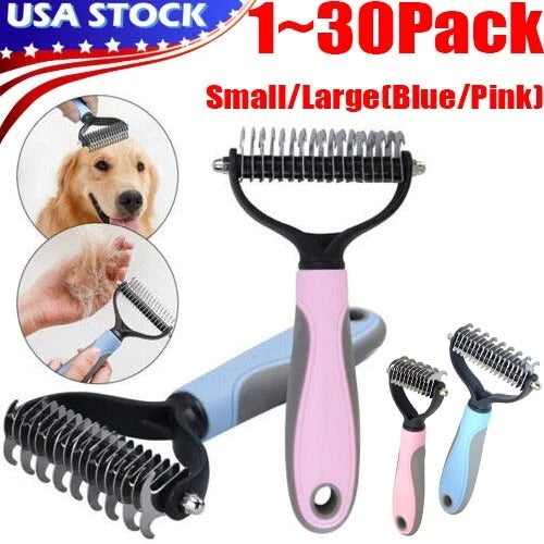 Double-Sided Dog Grooming Brush