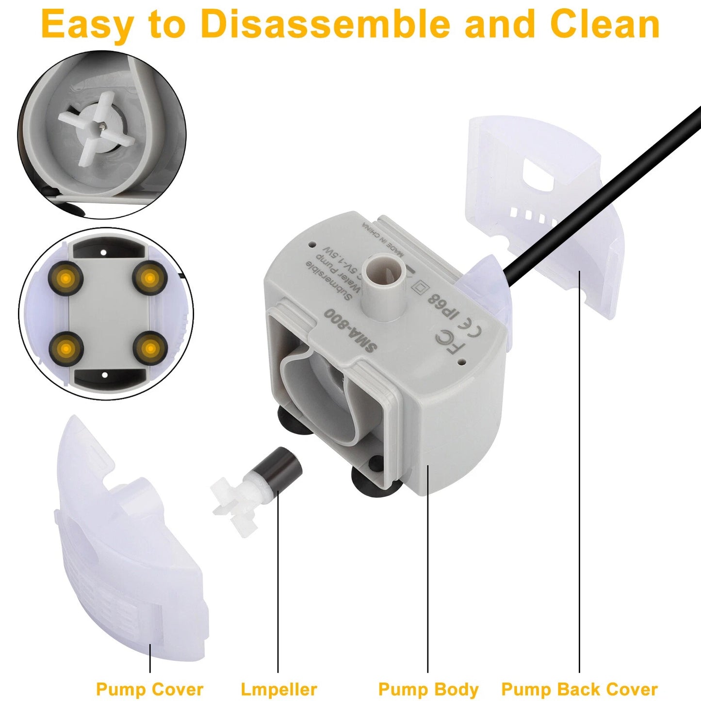 Pet Water Fountain Replacement Pump