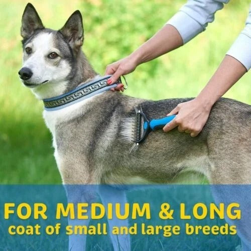 Double-Sided Dog Grooming Brush
