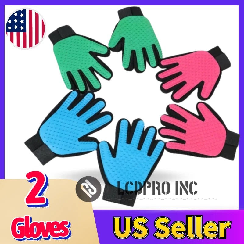 Pet Grooming Hair Removal Gloves