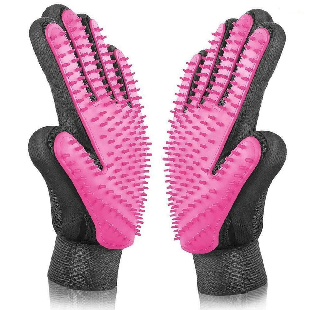 Pet Grooming Hair Removal Gloves