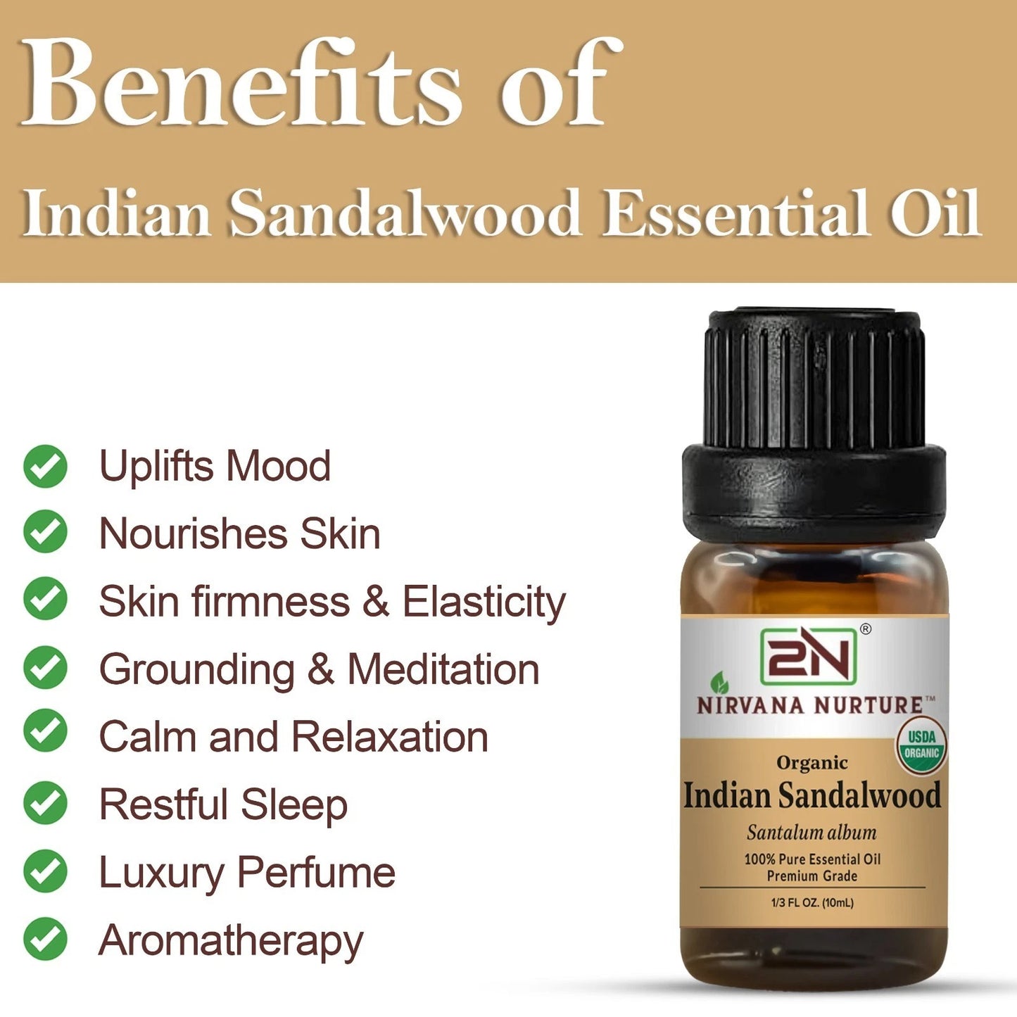 Organic Sandalwood Essential Oil Pure